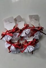 Kırmızı Fiyonk Tokalar