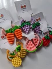 Meyveler Lastik Tokalı