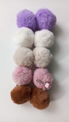 Kürk ponponlar pens tokalı