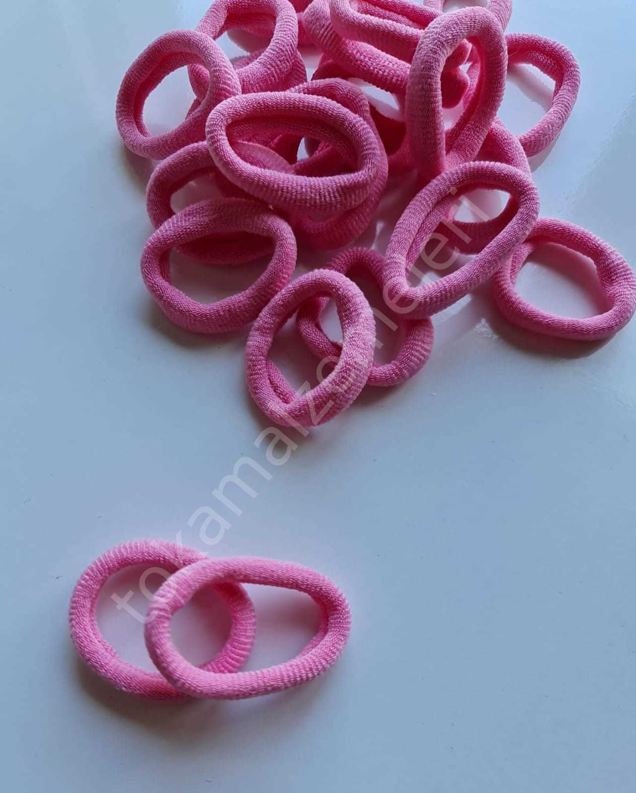 24lü lastik toka kırçıklı pembe