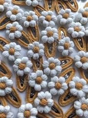 Örgü Çıtçıtlı çiçekler