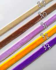 1 cm Kadife Kurdele (2mt) 33 renk