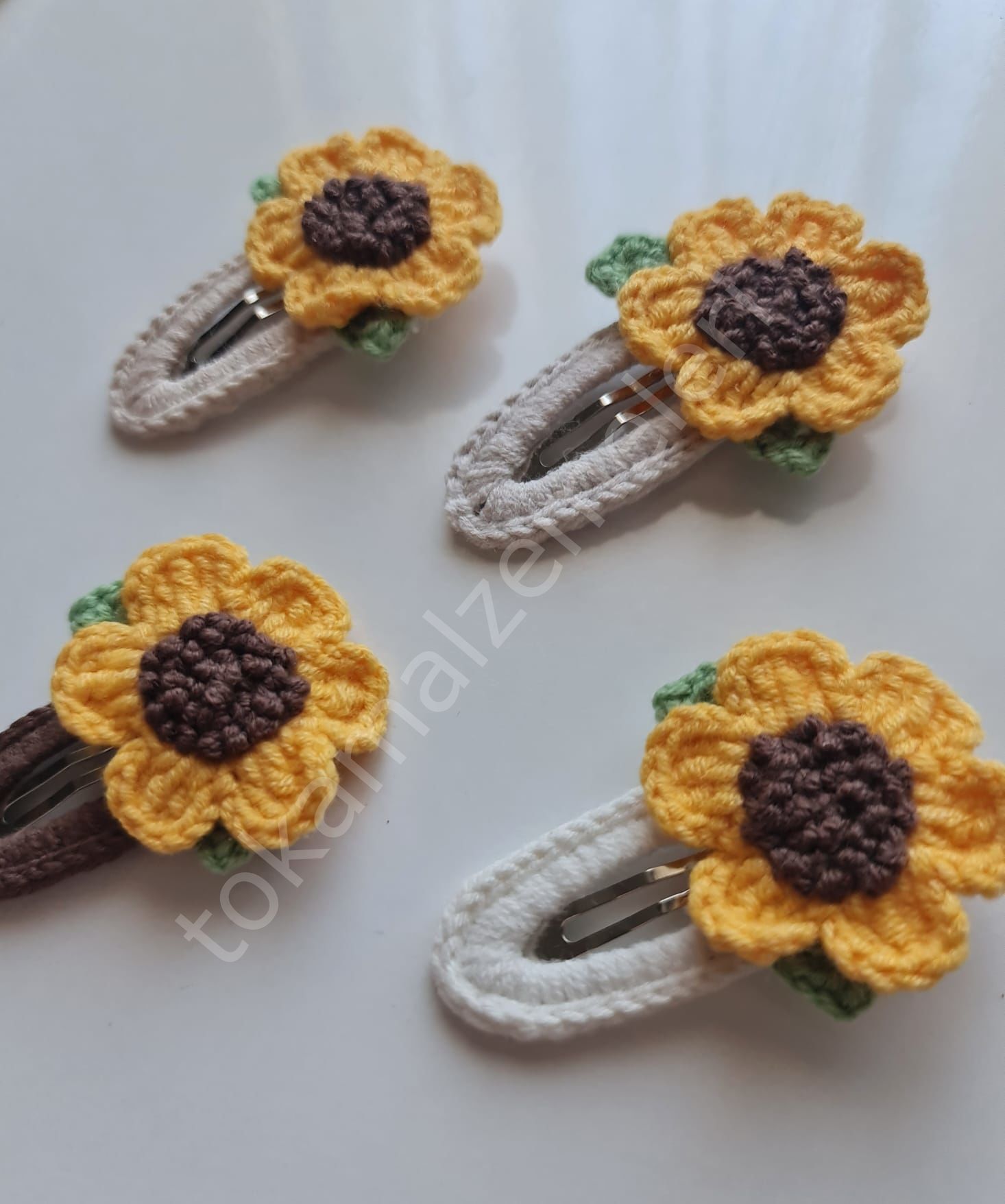 Örgü çıtçıt ayçiçekler