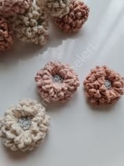 Örgü Kartopu Çiçekler