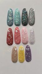 Simli pırıltılı üçgenler