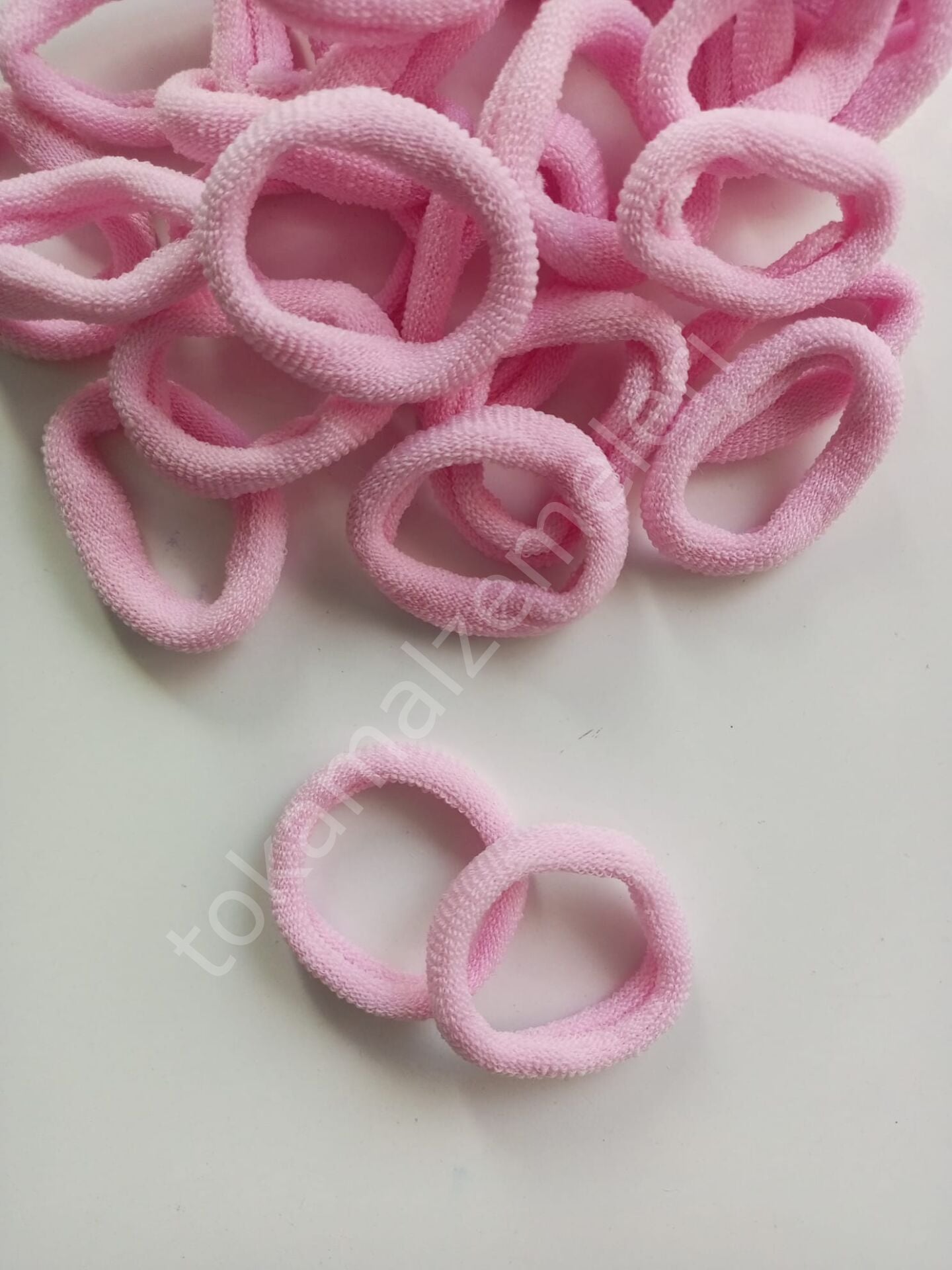 24lü lastik toka açık toz pembe
