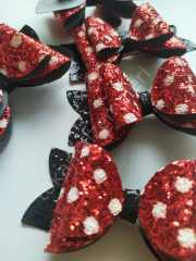 Dökülmez simli minnie puantiyeli fiyonk