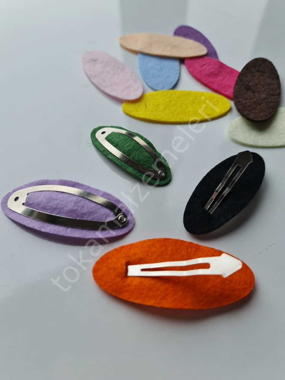 Hazır Kesilmiş Oval yumuşak Keçeler 6cm için