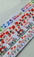 23 nisan konseptli grogren kurdeleler 4cm