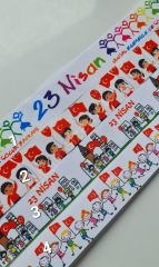 23 nisan konseptli grogren kurdeleler 4cm