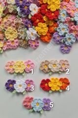 3lü Örgü papatyalar